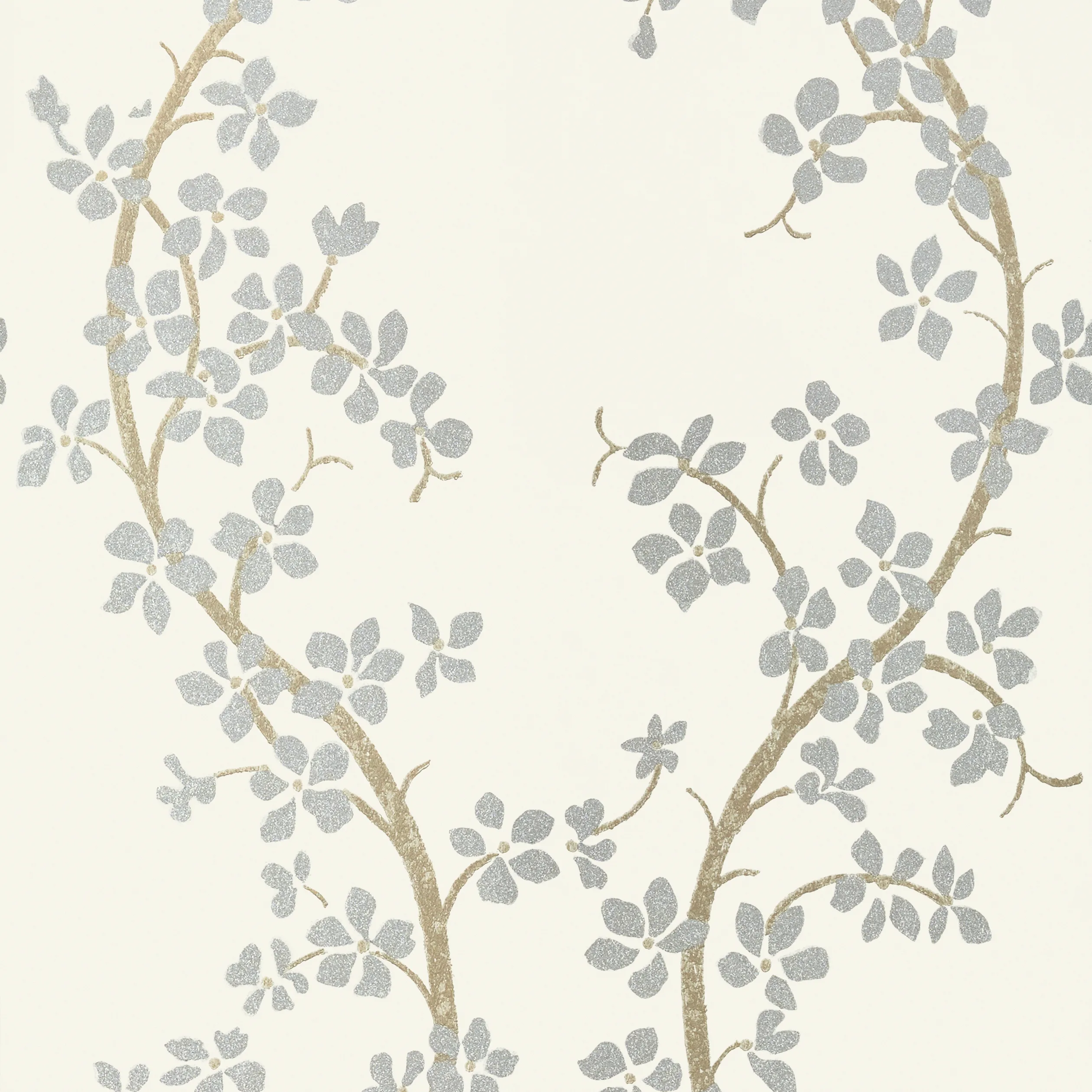 AT6153 | St. Albans Grove – Silver on Cream