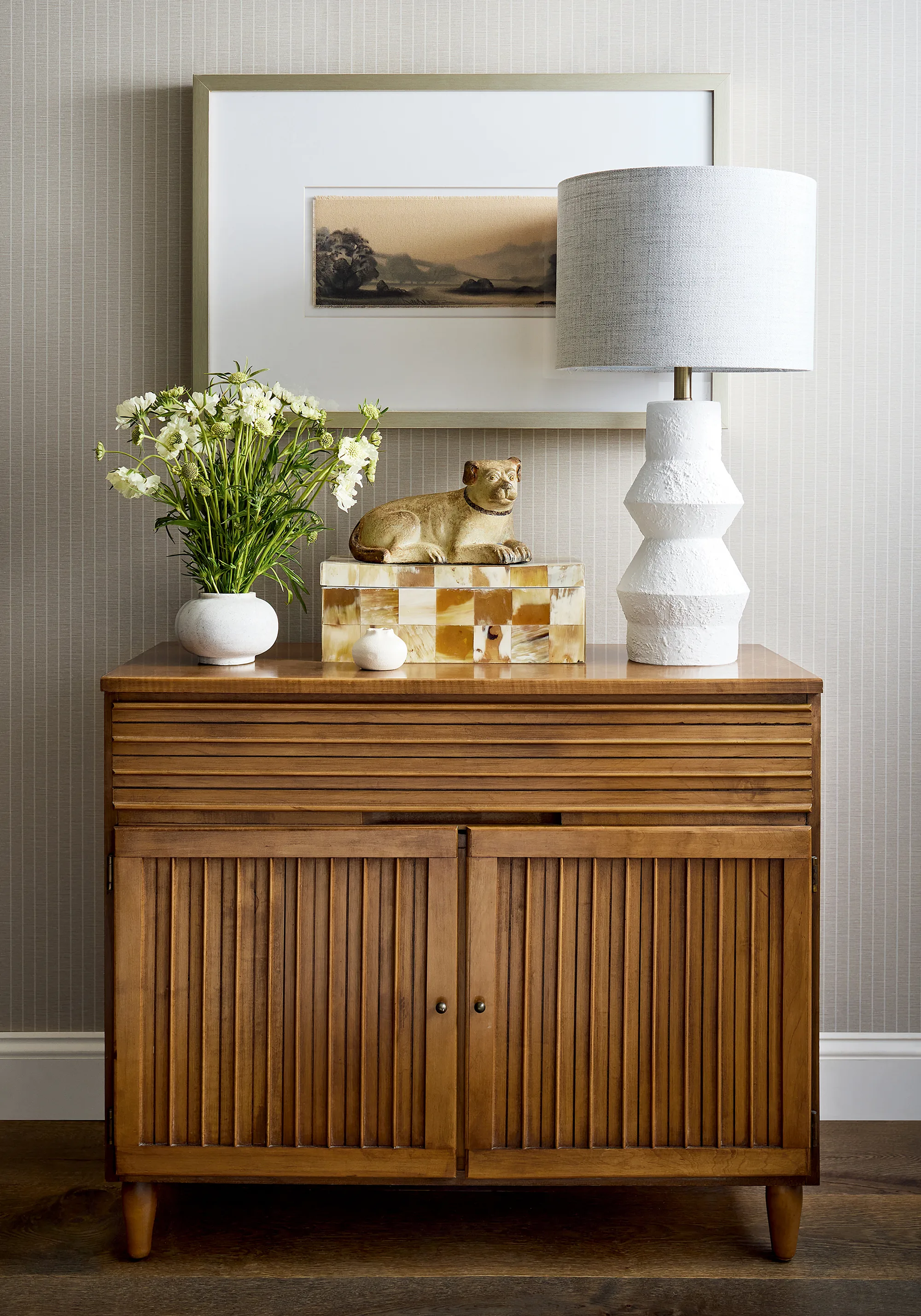 Thibaut Suited Stripe in Taupe (T44028)