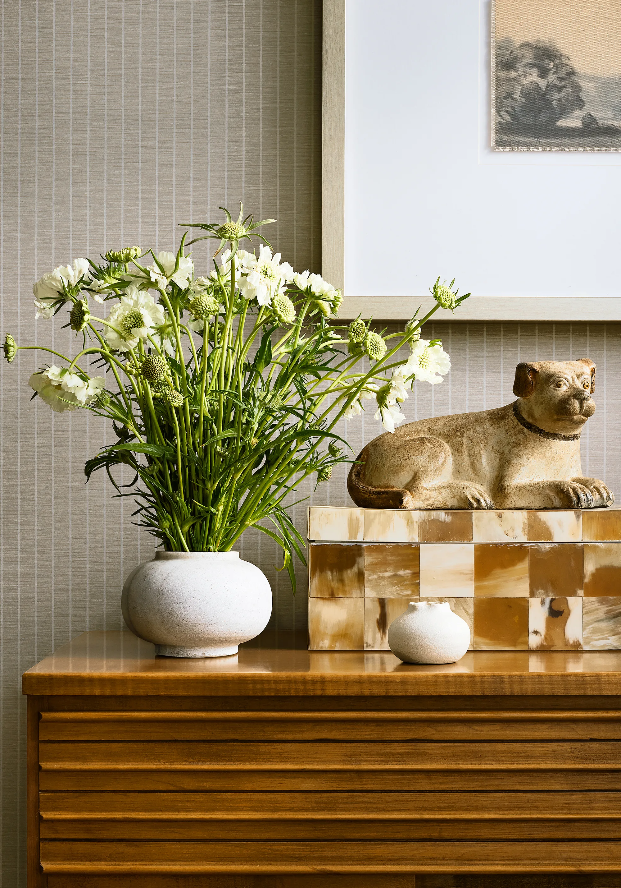 Thibaut Suited Stripe in Taupe (T44028)