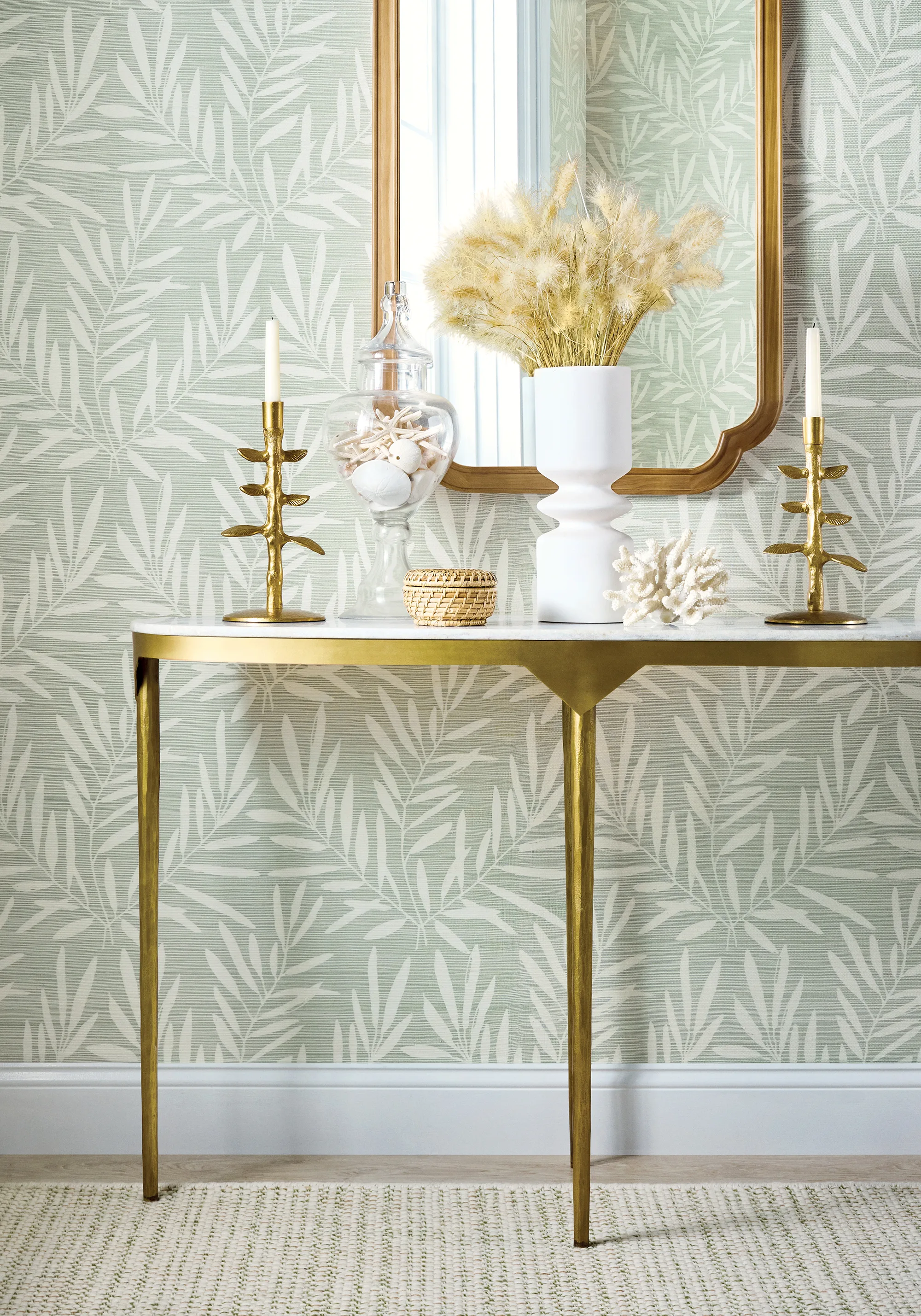 Thibaut Summer Leaves in Willow (T15800)