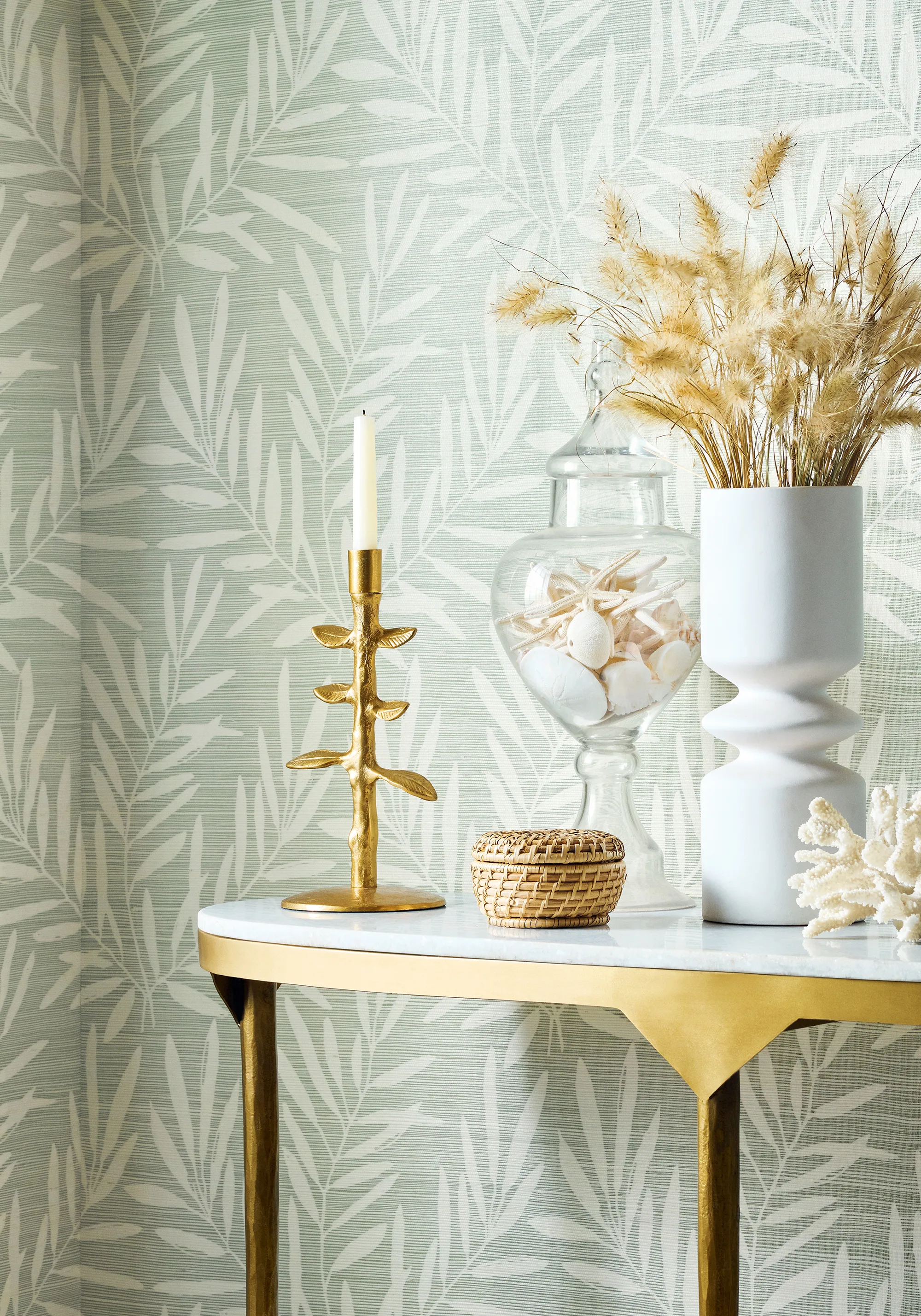 Thibaut Summer Leaves in Willow (T15800)