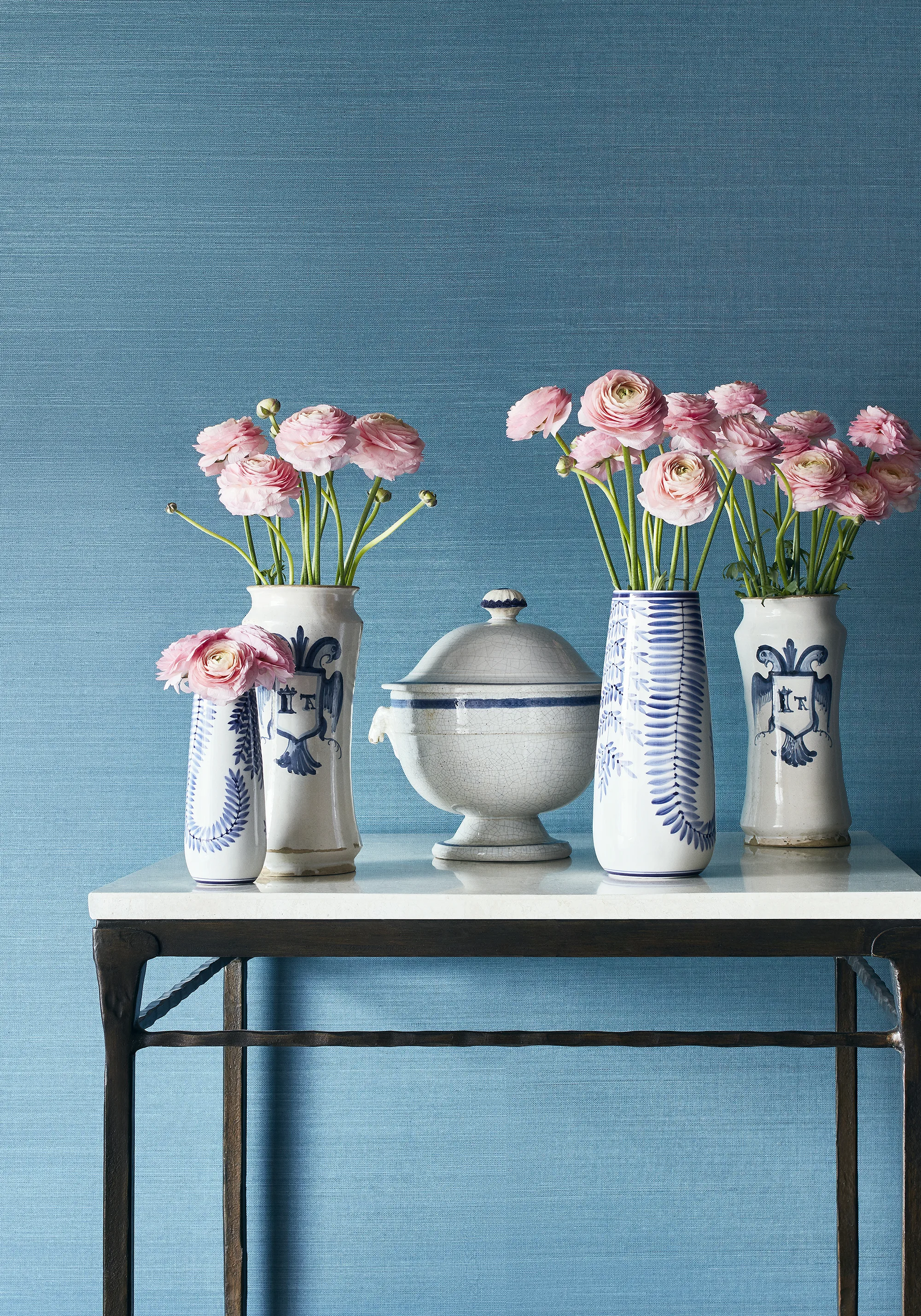 Thibaut Tabacon Abaca in Teal (T24094)