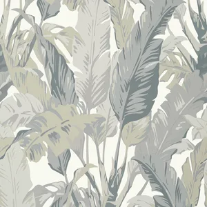 Thibaut Travelers Palm in Grey (T10129)