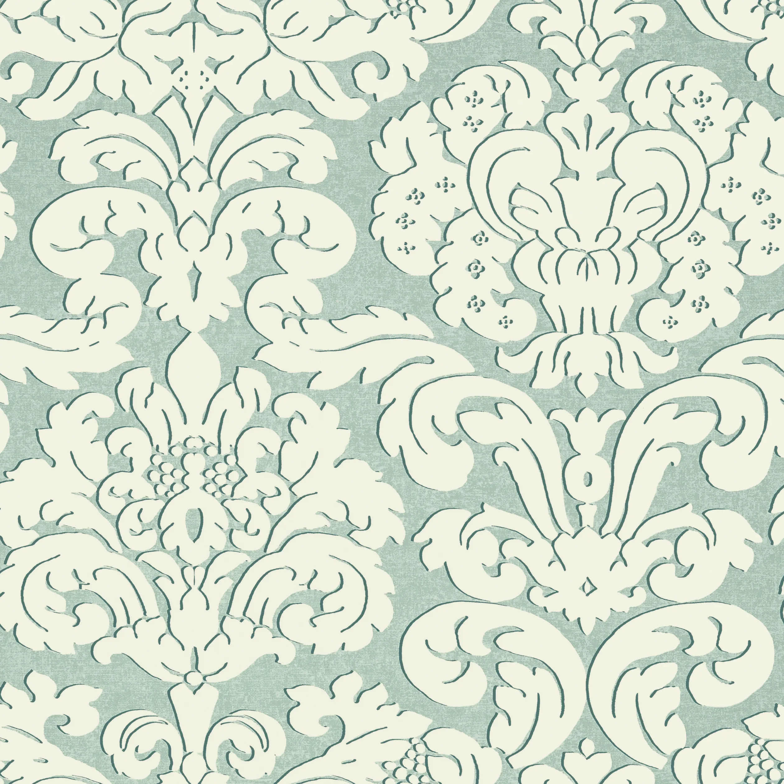 T14217 | Trelawny Damask – Aqua