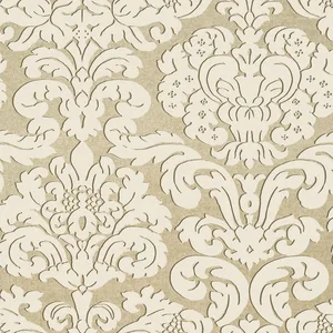 Thibaut Trelawny Damask in Beige (T14218)