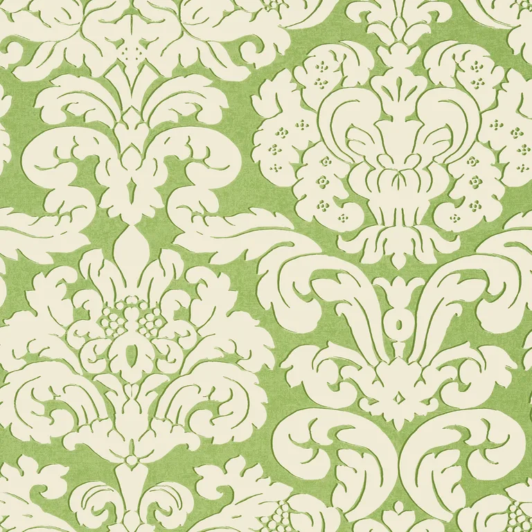 Thibaut Trelawny Damask in Green (T14219)