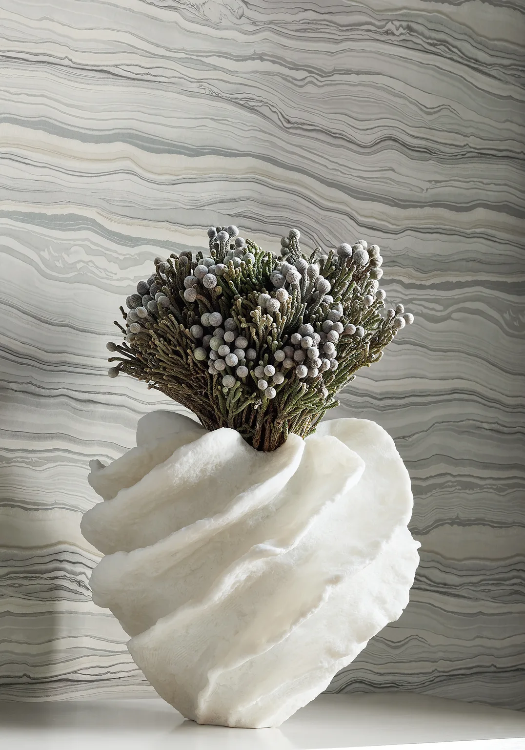 Thibaut Treviso Marble in Grey (T75175)