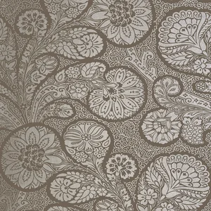 Thibaut Troubadour in Metallic Silver on Dark Taupe (T13064)