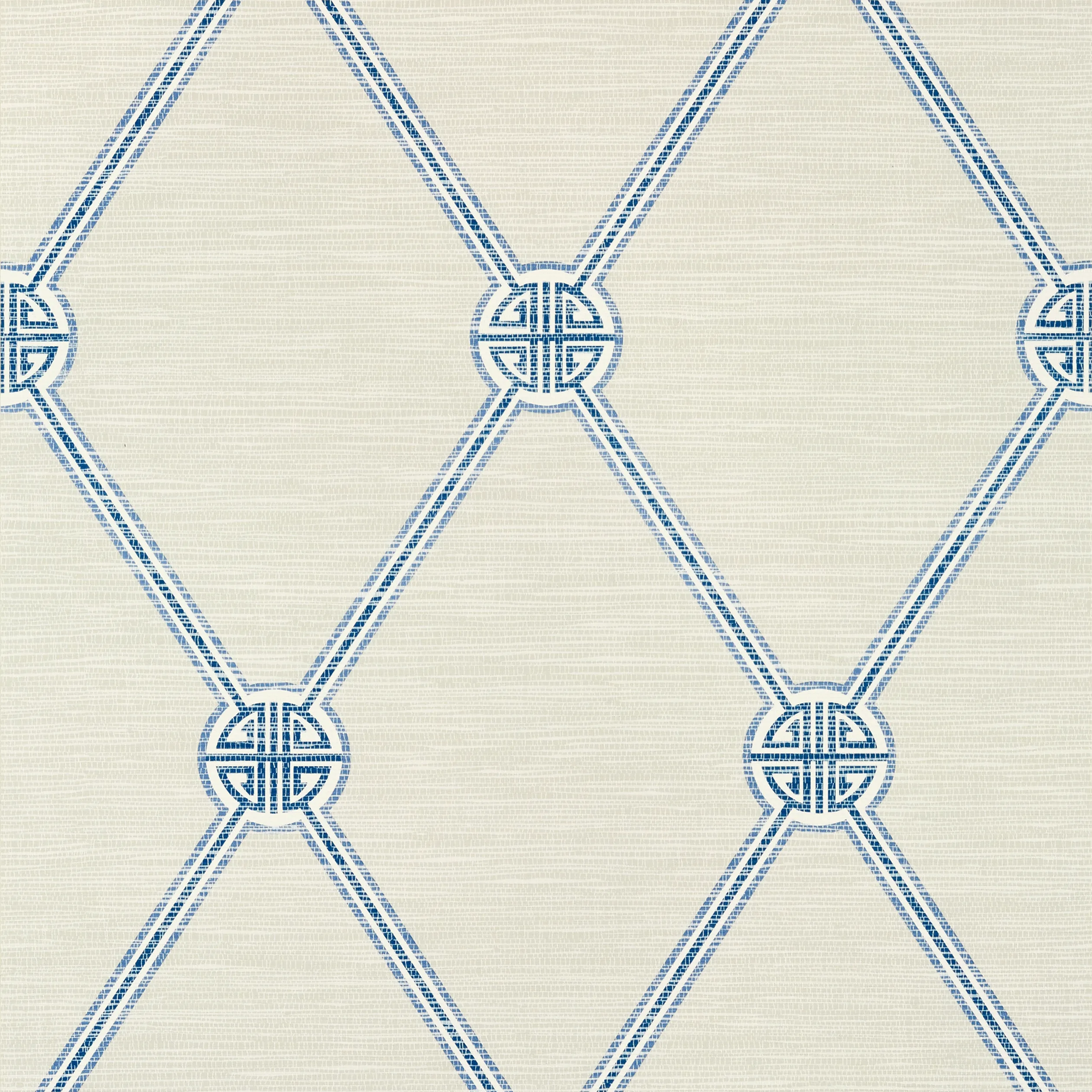 T13351 | Turnberry Trellis – Beige and Blue