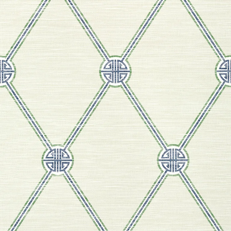 Thibaut Turnberry Trellis in Beige and Green (T13352)