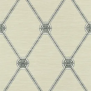 Thibaut Turnberry Trellis in Charcoal (T13355)