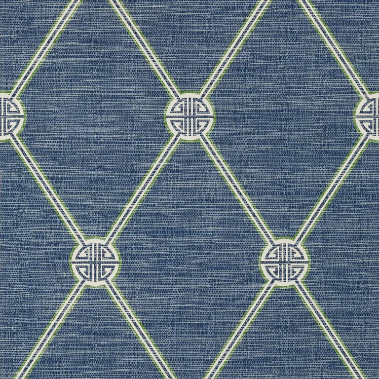 Thibaut Turnberry Trellis in Navy (T13354)