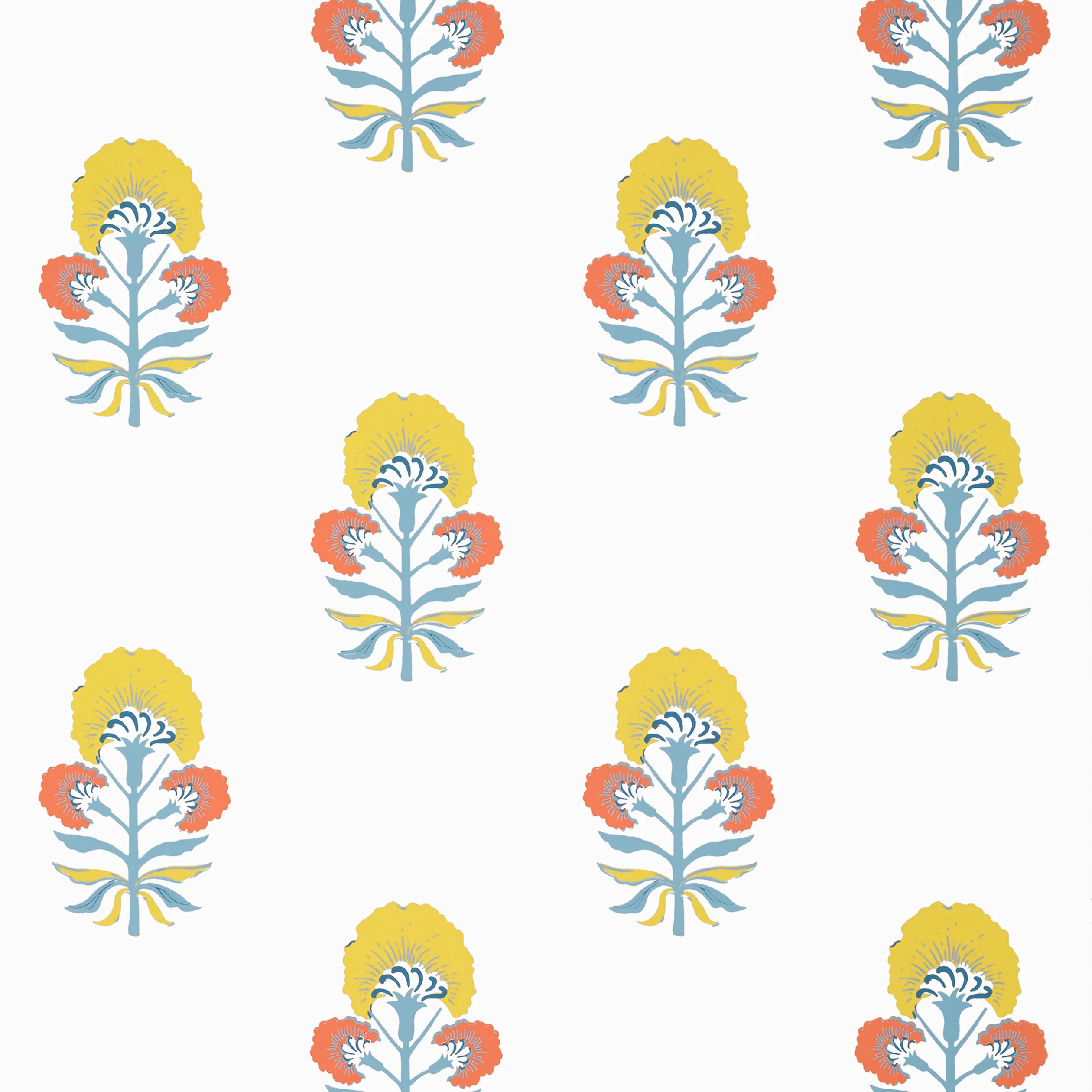 T16212 | Tybee Bud – Coral and Yellow