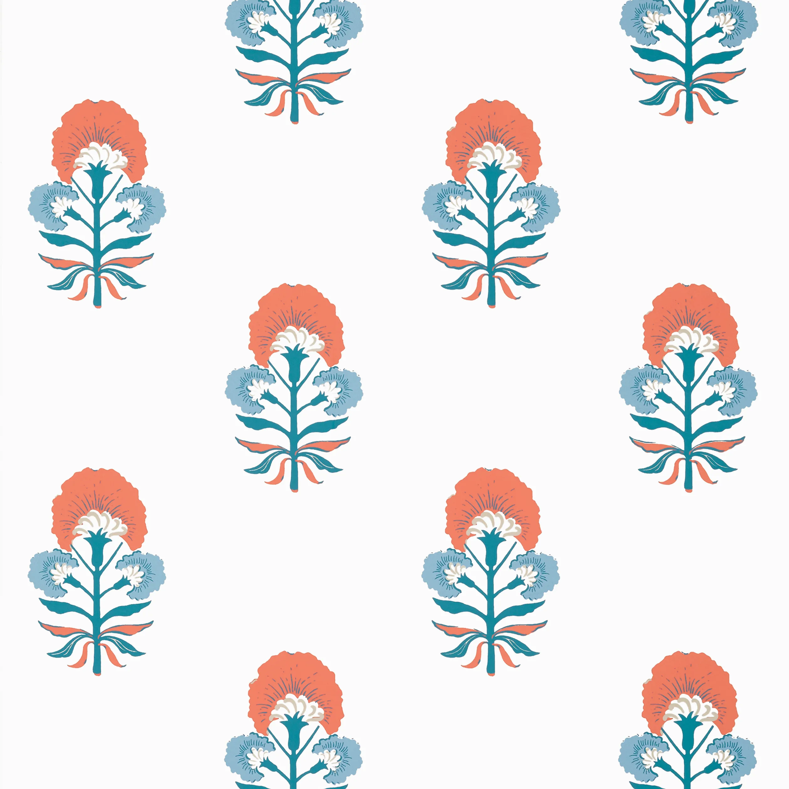Thibaut Tybee Bud in French Blue and Coral (T16213)
