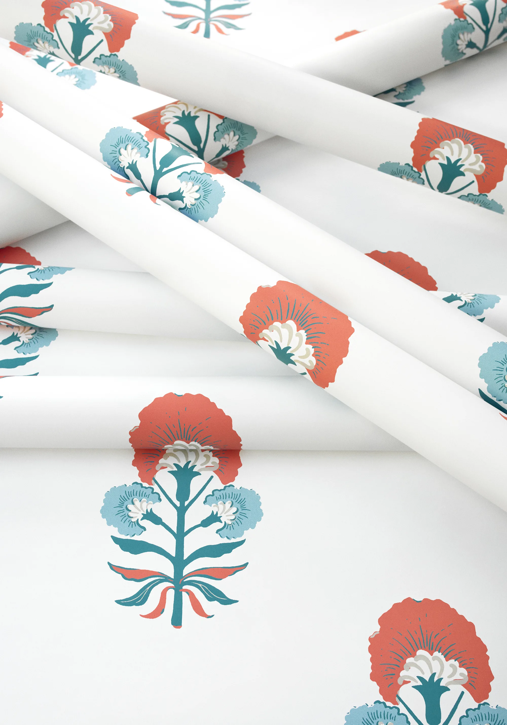 Thibaut Tybee Bud in French Blue and Coral (T16213)