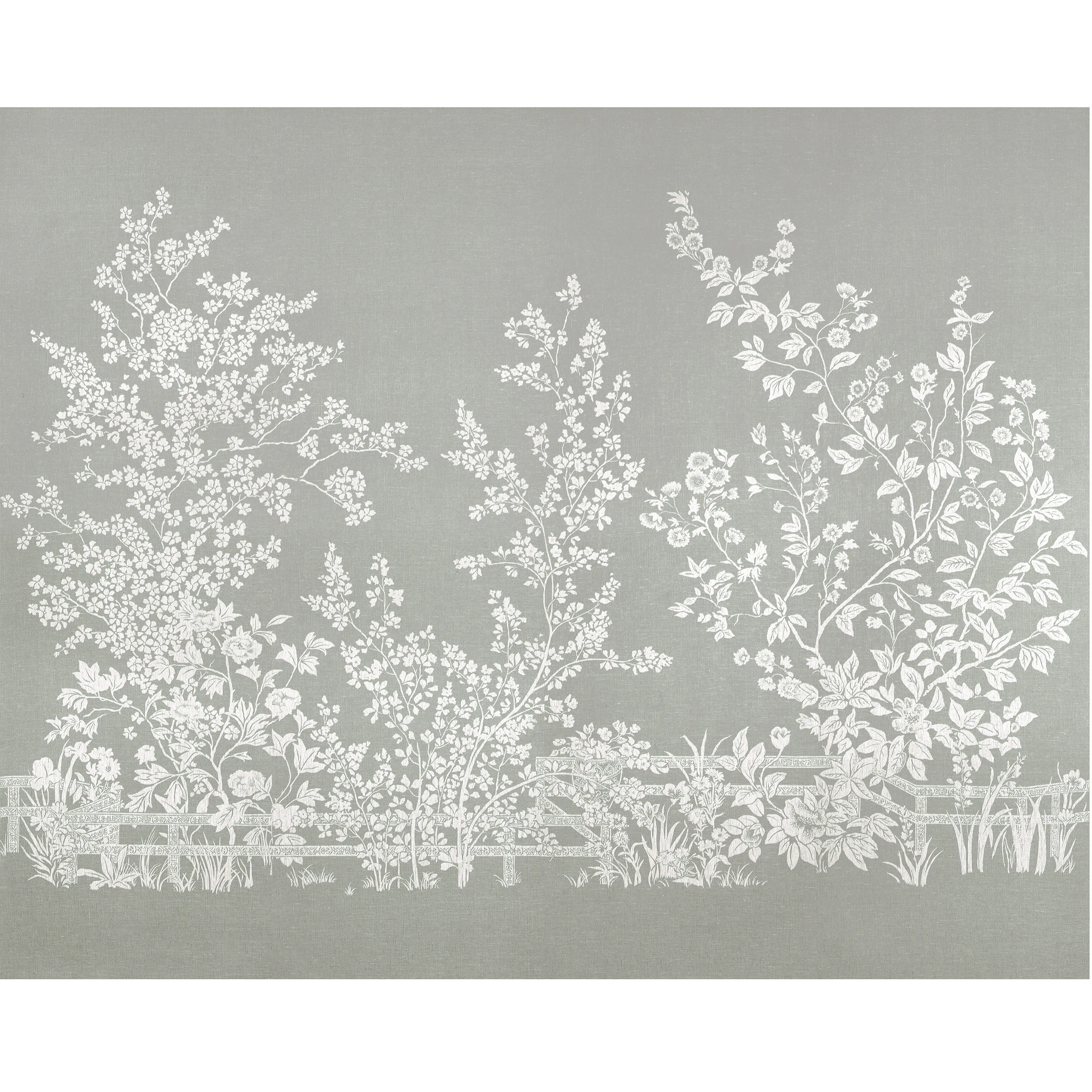 TM10857 | Villa Garden Mural – Set – Charcoal