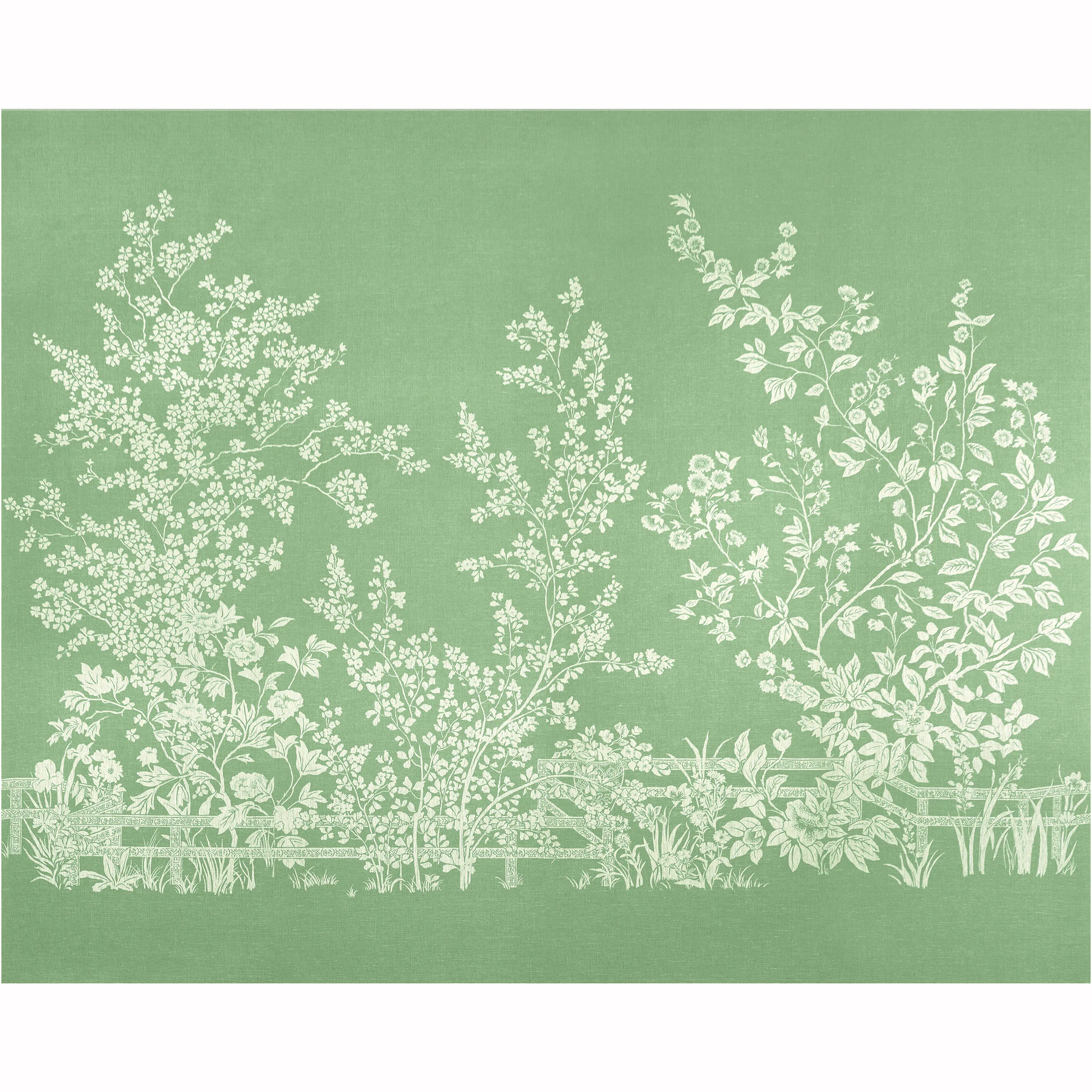 Thibaut Villa Garden Mural - Set in Green (TM10855)