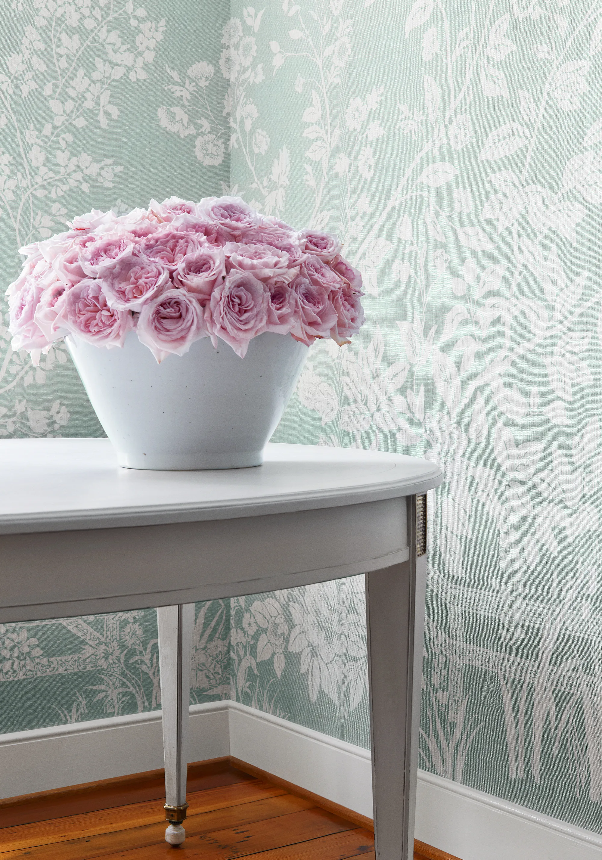 Thibaut Villa Garden Mural - Set in Robin's Egg (TM10854)