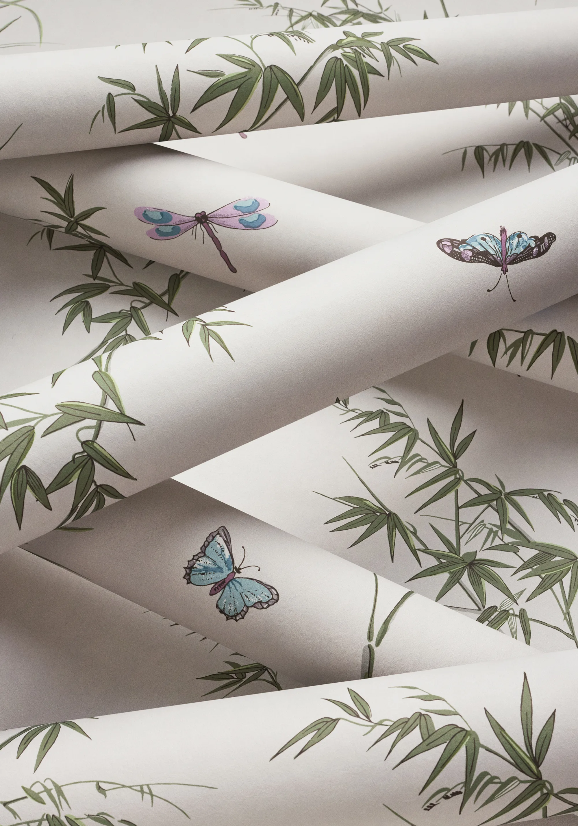 Thibaut Virginia in Beige and Sage (T10526)