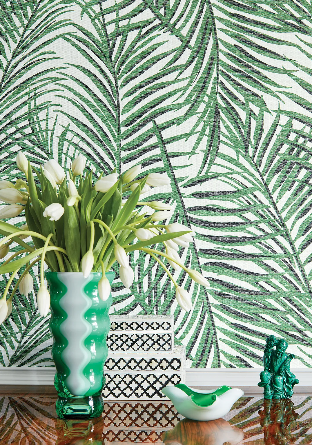 Thibaut West Palm in Emerald Green (T13117)