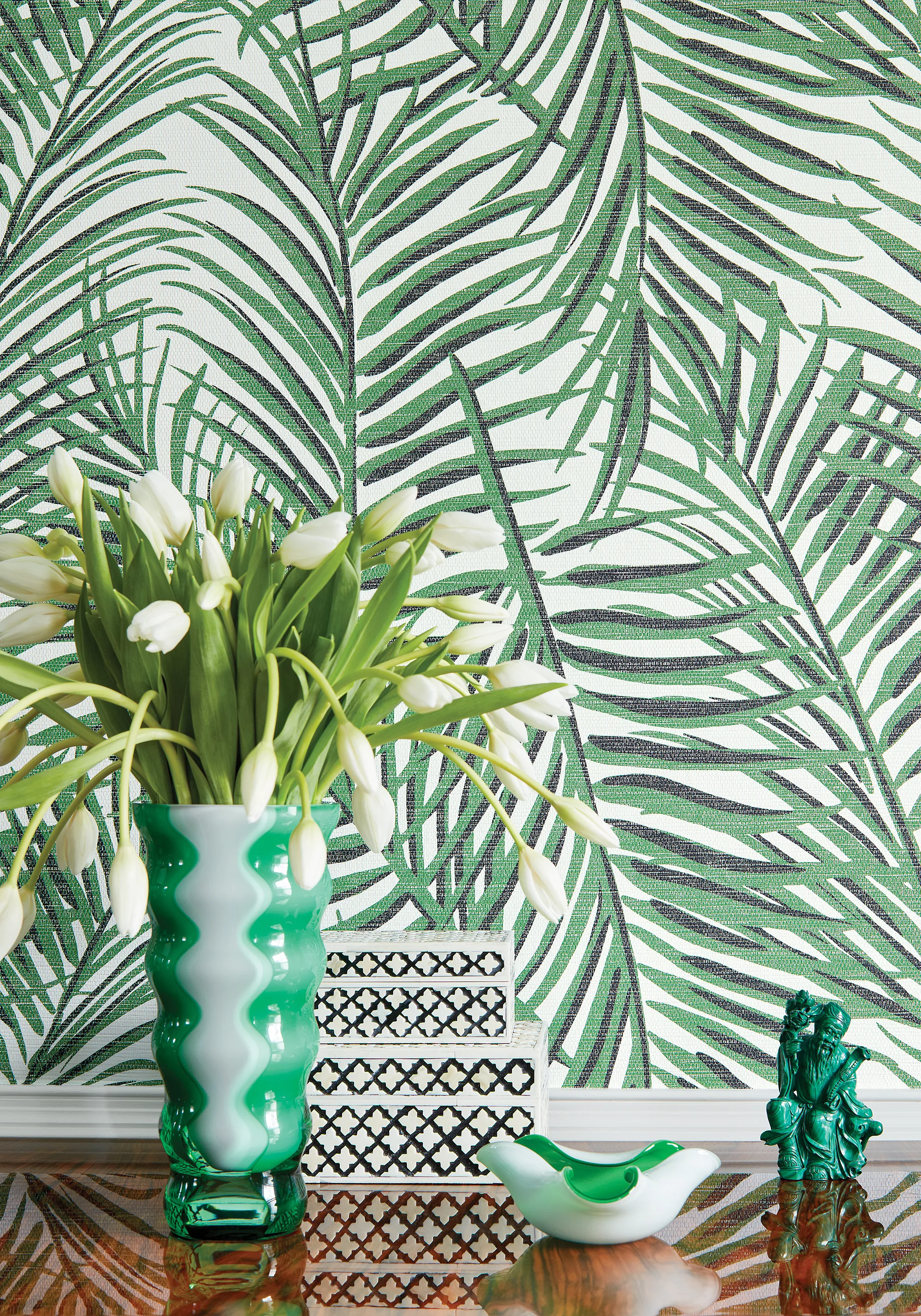 Thibaut West Palm in Emerald Green (T13117)