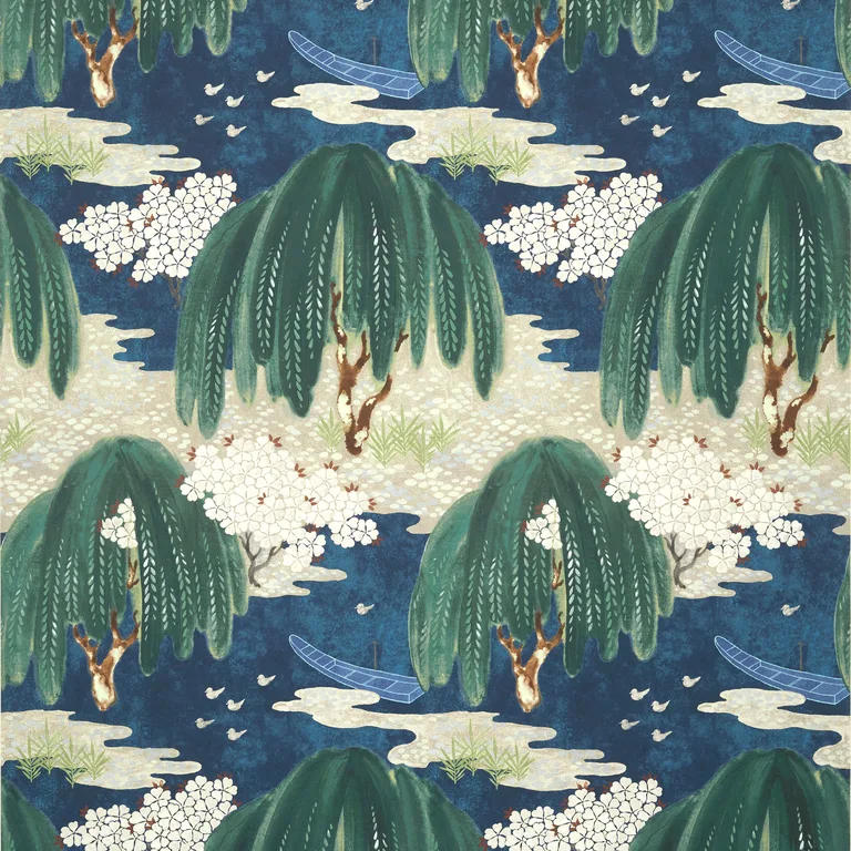 Anna French Willow Tree in Navy (AT23110)