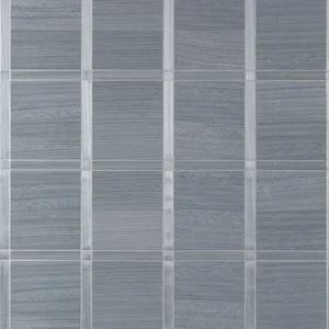 Thibaut Wood Panel in Cadet and Metallic Pewter (T41004)