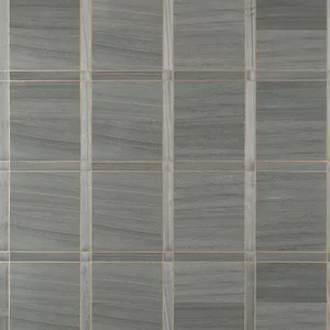 Thibaut Wood Panel in Charcoal and Metallic Gold (T41001)