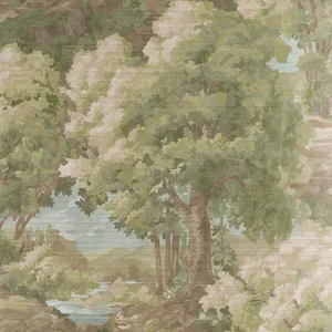 Thibaut Woodland Clearing in Green (T10546)