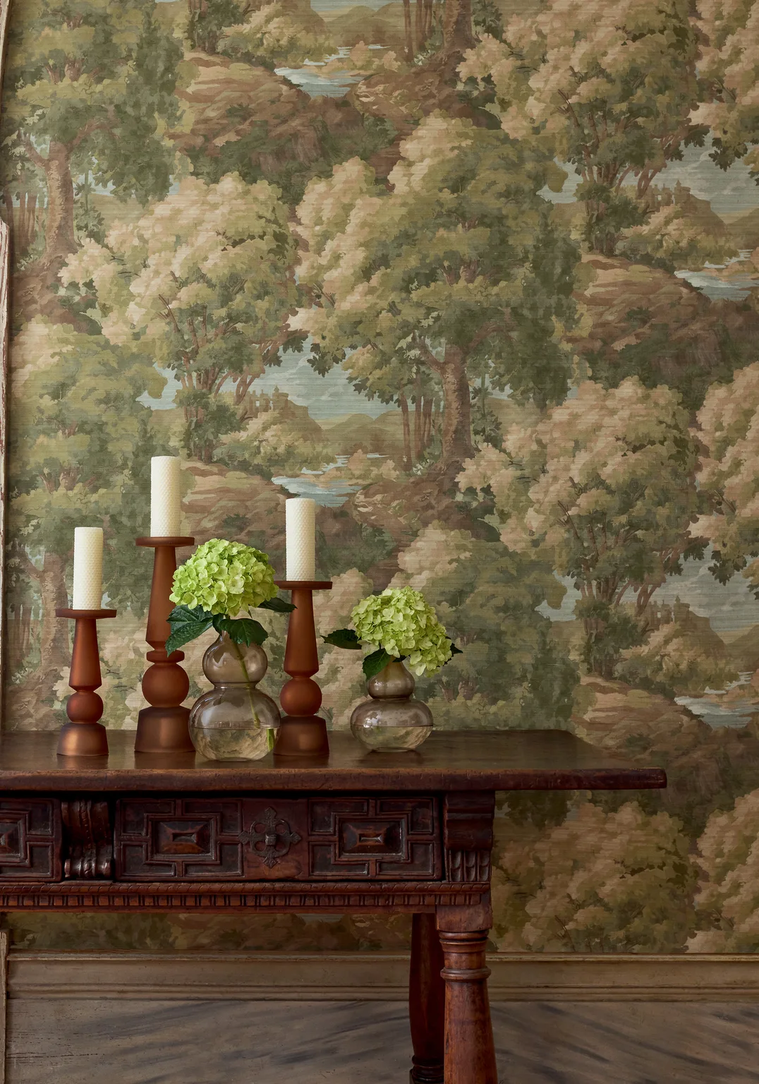 Thibaut Woodland Clearing in Green (T10546)