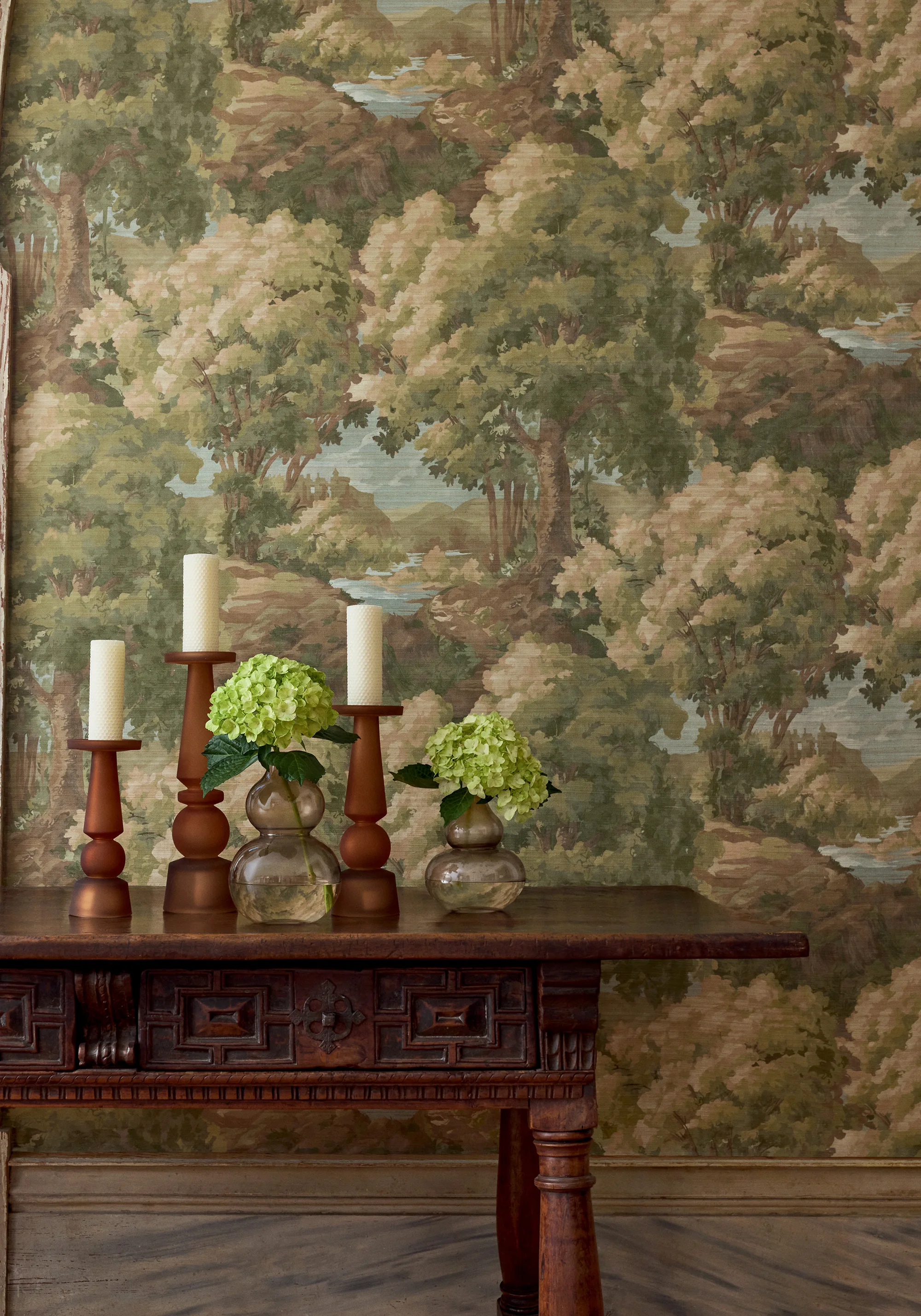 Thibaut Woodland Clearing in Green (T10546)