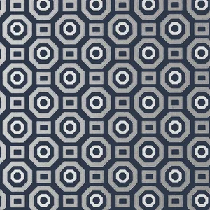Anna French Zane in Metallic on Navy (AT6038)