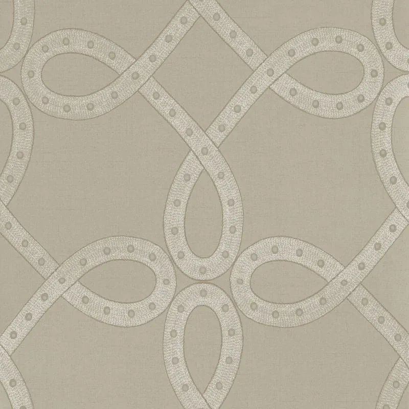 Salina Ribbon Linen Thibaut wallpaper by Wallpaper Twins