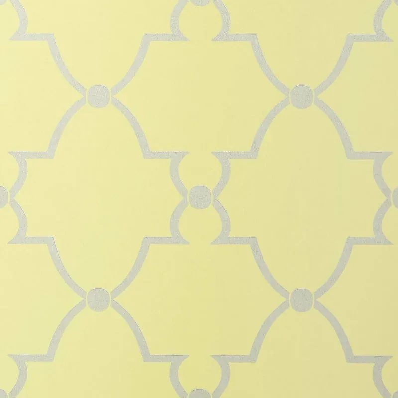 Lucian Metallic on Citron Thibaut wallpaper by Wallpaper Twins