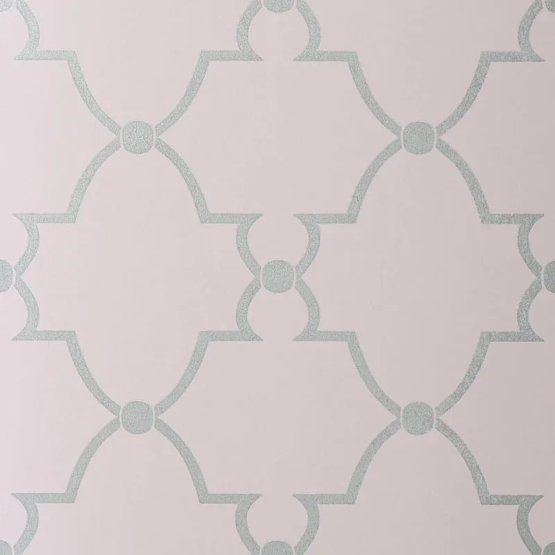 Lucian Metallic on Lilac Thibaut wallpaper by Wallpaper Twins