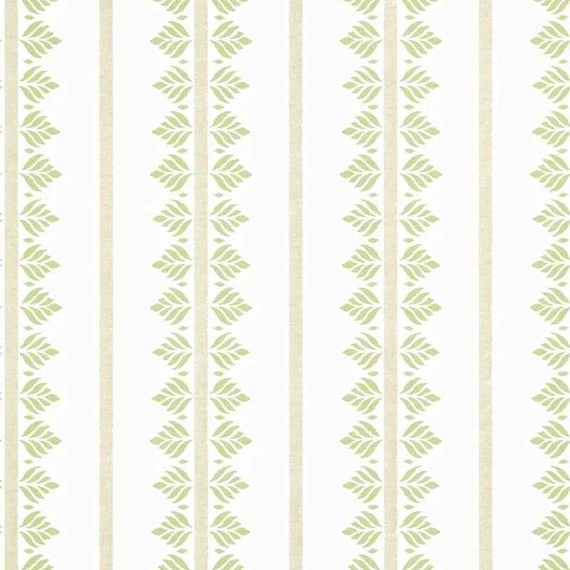 Fern Stripe Green Thibaut wallpaper by Wallpaper Twins
