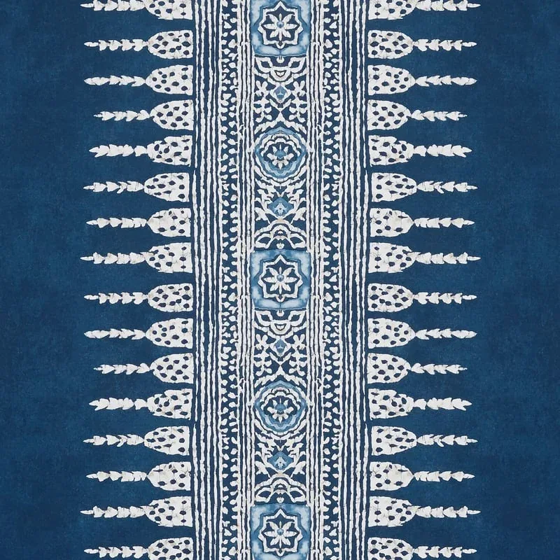 Javanese Stripe Navy Thibaut wallpaper by Wallpaper Twins