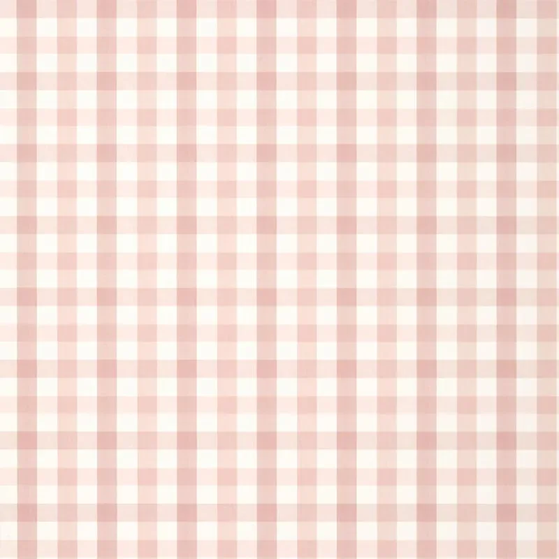Saybrook Check Blush Thibaut wallpaper by Wallpaper Twins