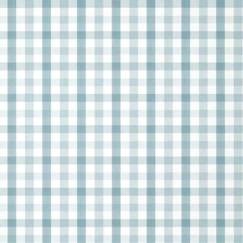 Saybrook Check Spa Blue Thibaut wallpaper by Wallpaper Twins