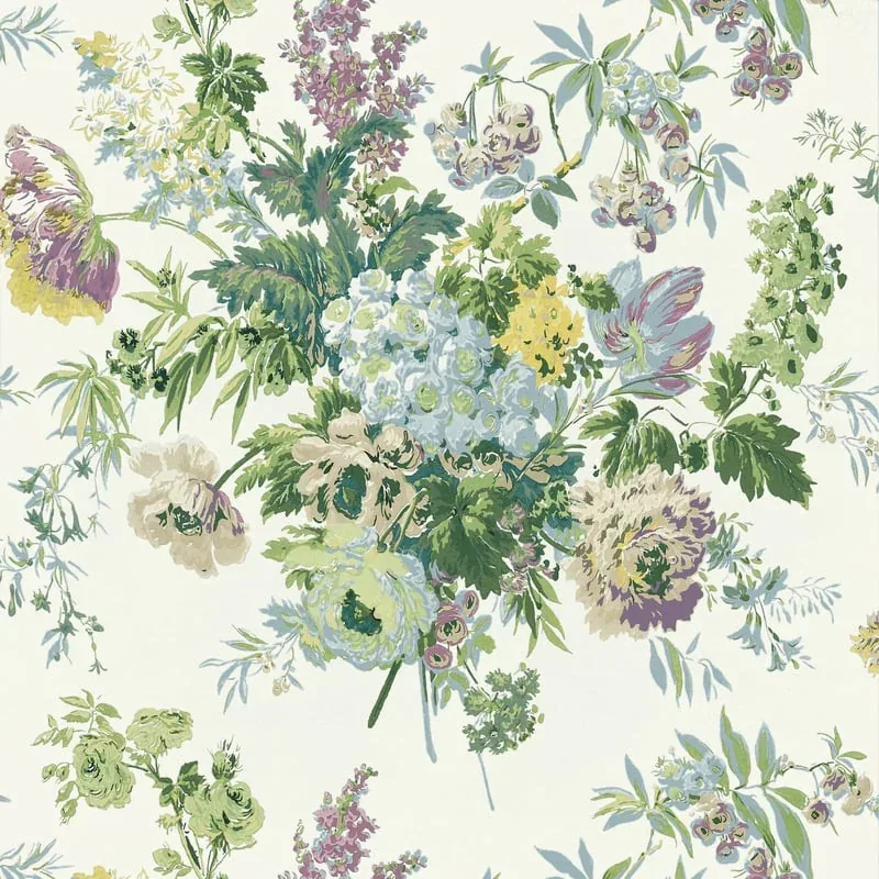 Garden Club Lavender Thibaut wallpaper by Wallpaper Twins