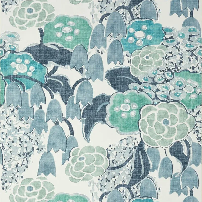 Laura Blue Thibaut wallpaper by Wallpaper Twins