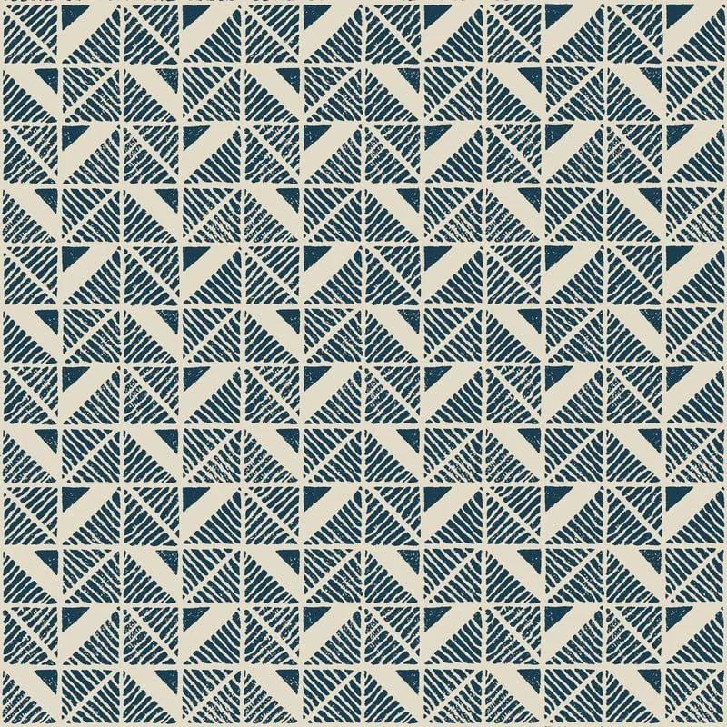 Bloomsbury Square Navy Thibaut wallpaper by Wallpaper Twins