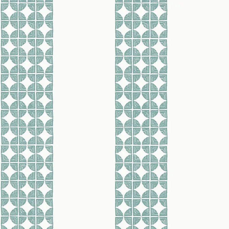 Fairmont Stripe Teal Thibaut wallpaper by Wallpaper Twins
