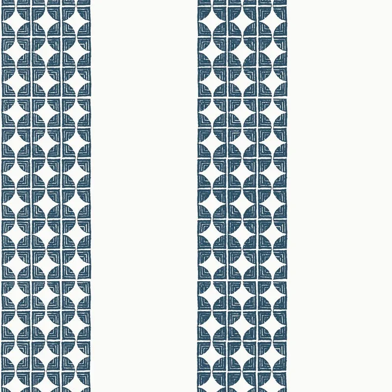 Fairmont Stripe Navy Thibaut wallpaper by Wallpaper Twins