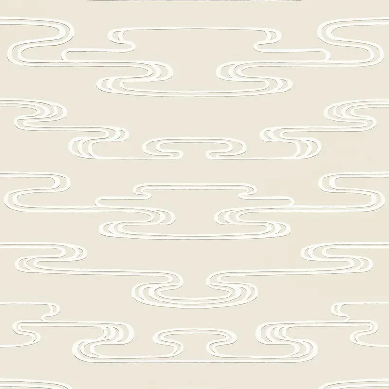 Cloudwater Beige Thibaut wallpaper by Wallpaper Twins