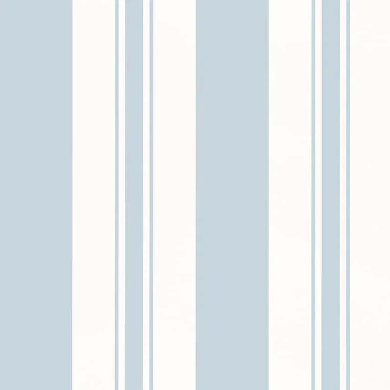 Keswick Stripe Soft Blue Thibaut wallpaper by Wallpaper Twins