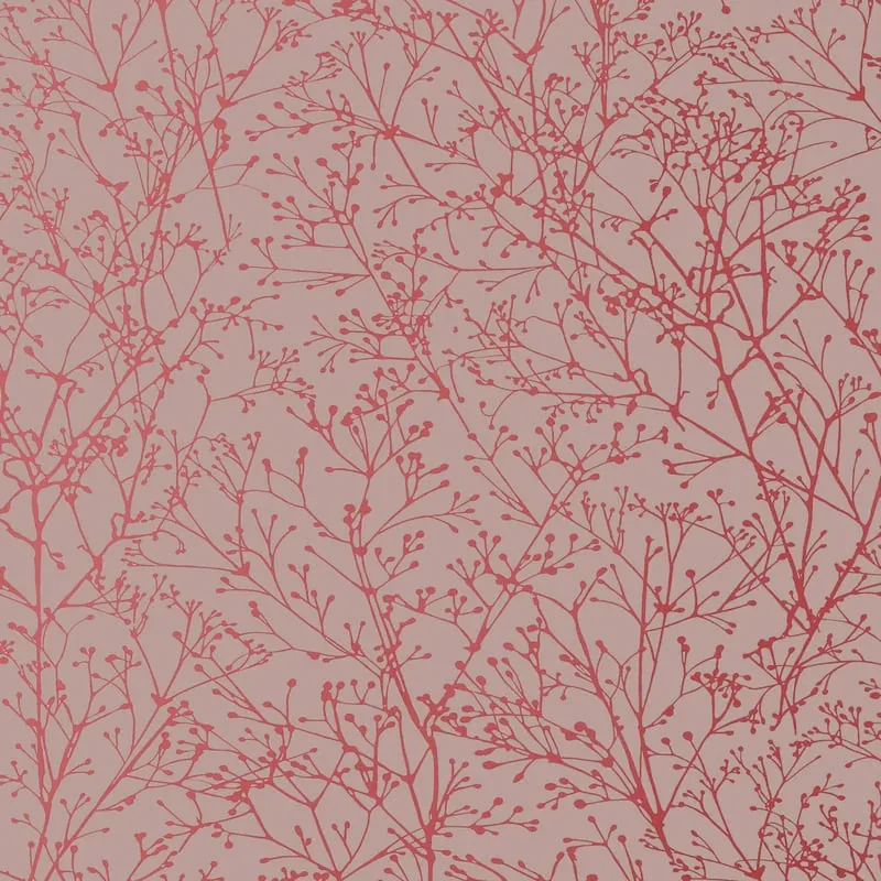 Zola Pink on Grey Thibaut wallpaper by Wallpaper Twins