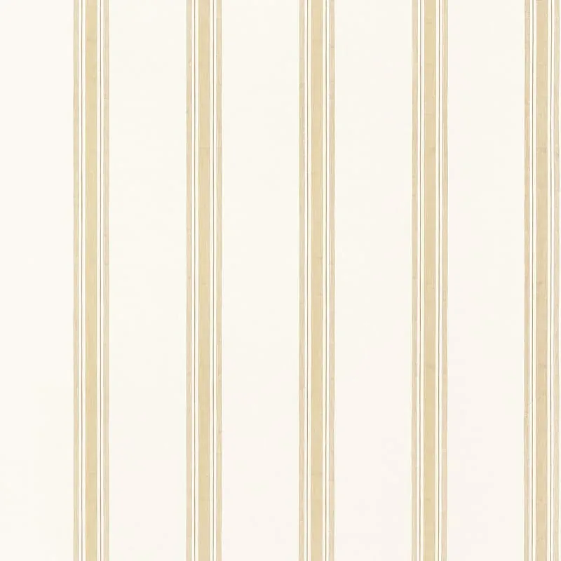 Beckley Stripe Soft Gold Thibaut wallpaper by Wallpaper Twins