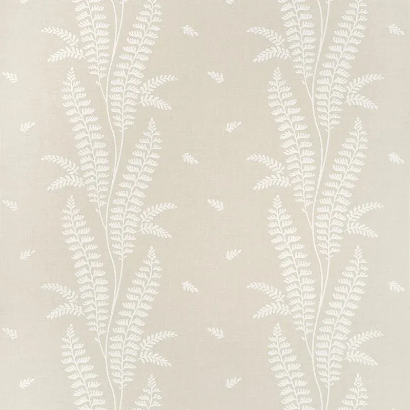 Ensbury Fern Beige Thibaut wallpaper by Wallpaper Twins
