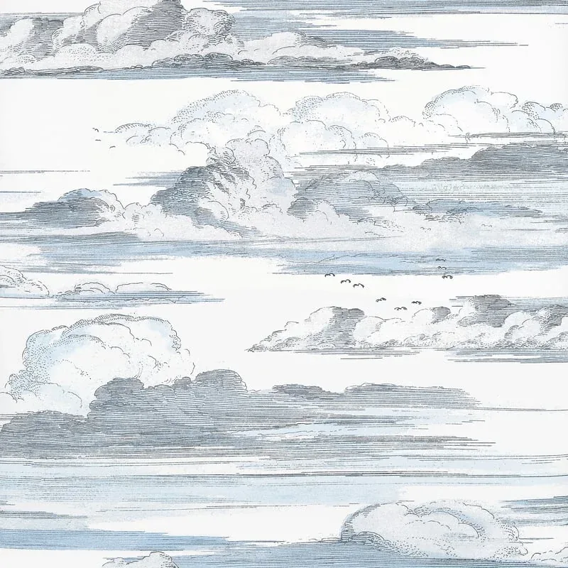 Cielo Blue Thibaut wallpaper by Wallpaper Twins